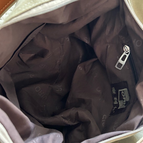 Oris Canvas & Leather Sling Backpack Crossbody Bag Utility Travel sling bag - Picture 10 of 13